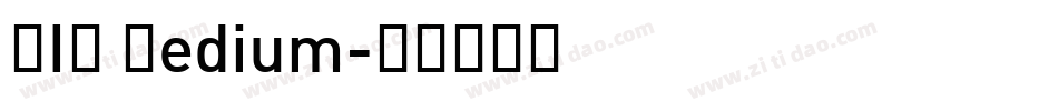 DIN Medium字体转换